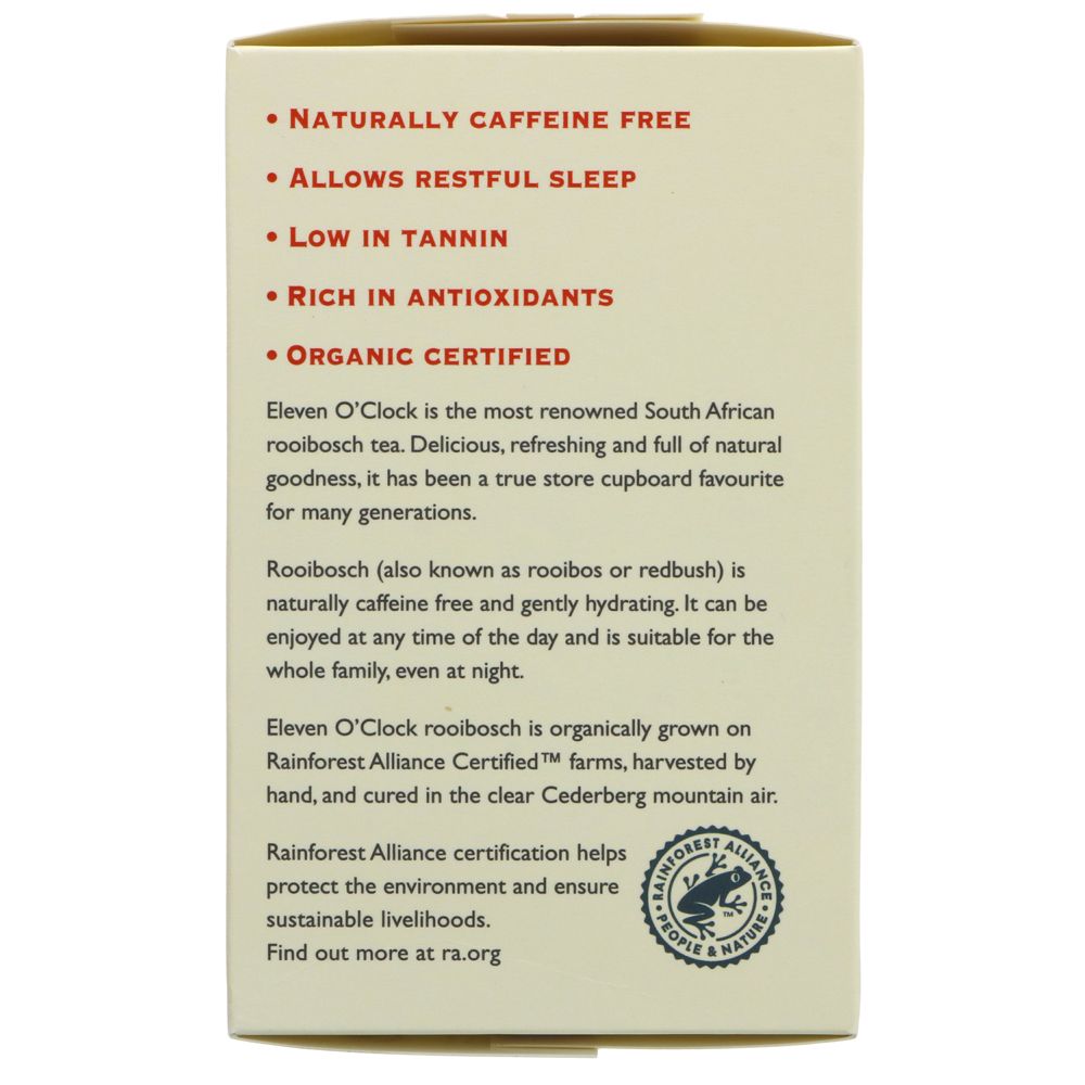 Eleven o'clock Organic Rooibosch Tea Bags x 80