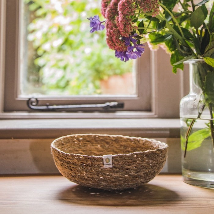 reSpiin Seagrass Bowl Natural Medium (Green Pioneer)