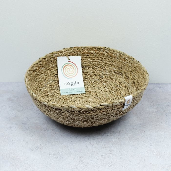 reSpiin Seagrass Bowl Natural Medium (Green Pioneer)