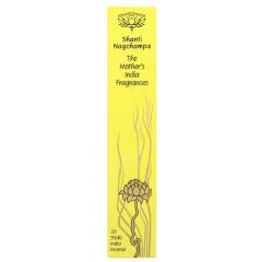 The Mothers India Fragrances Shanti Incense (x20 sticks)