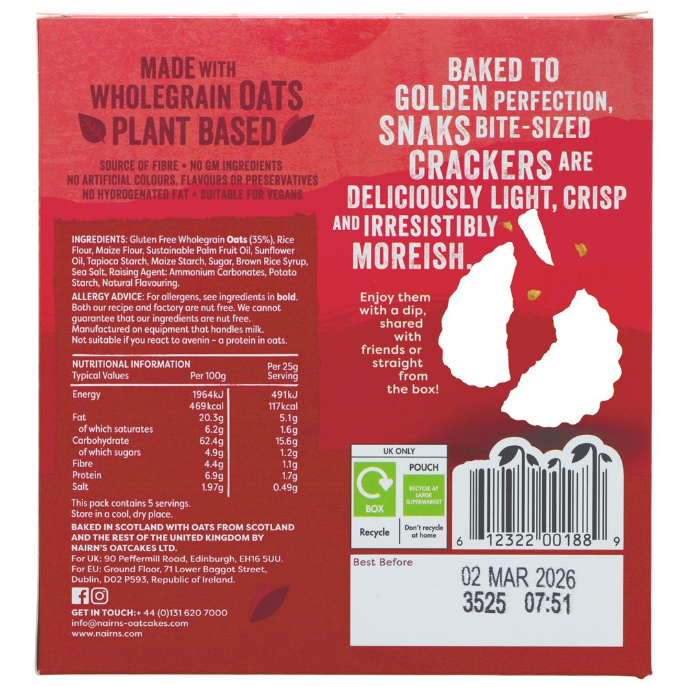 Nairn's GF Snaks 125g