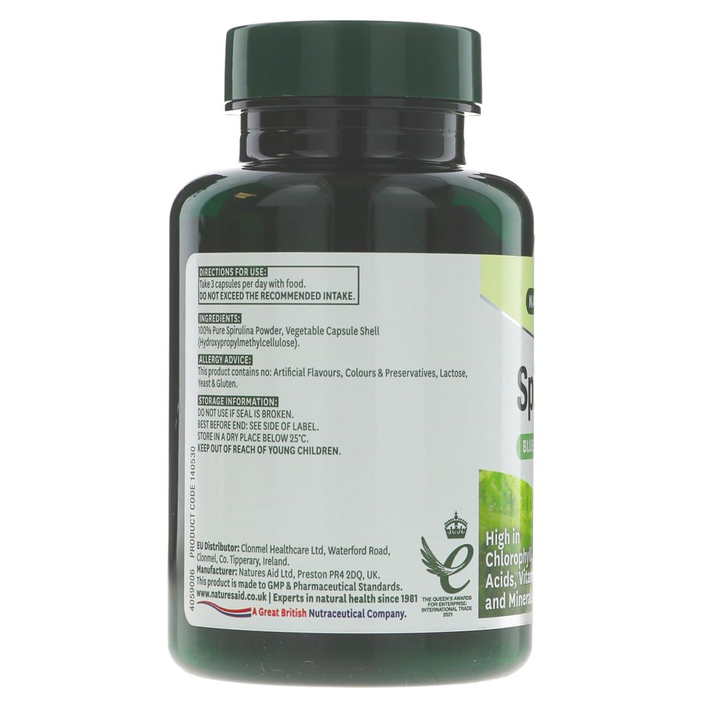 Natures Aid Spirulina (90 capsules)