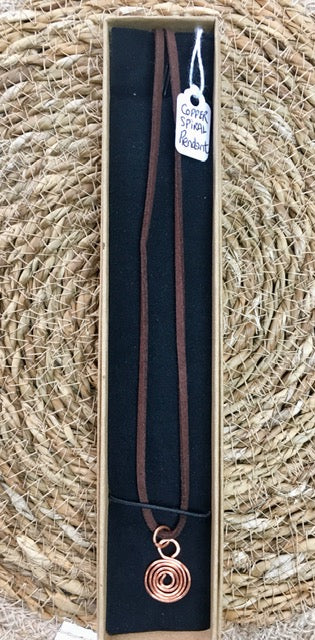 Maria Silmon - The Conscious Jeweller - Copper Spiral Pendant