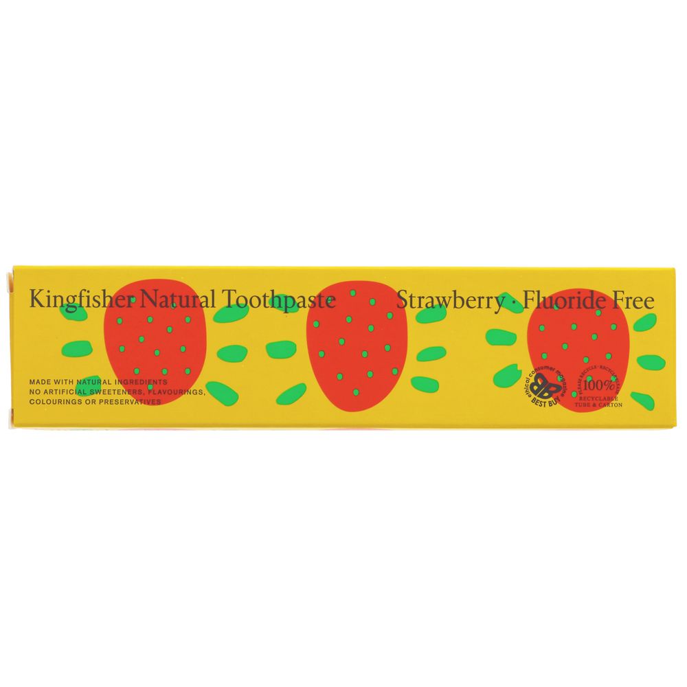 KIngfisher Flouride Free Strawberry Toothpaste