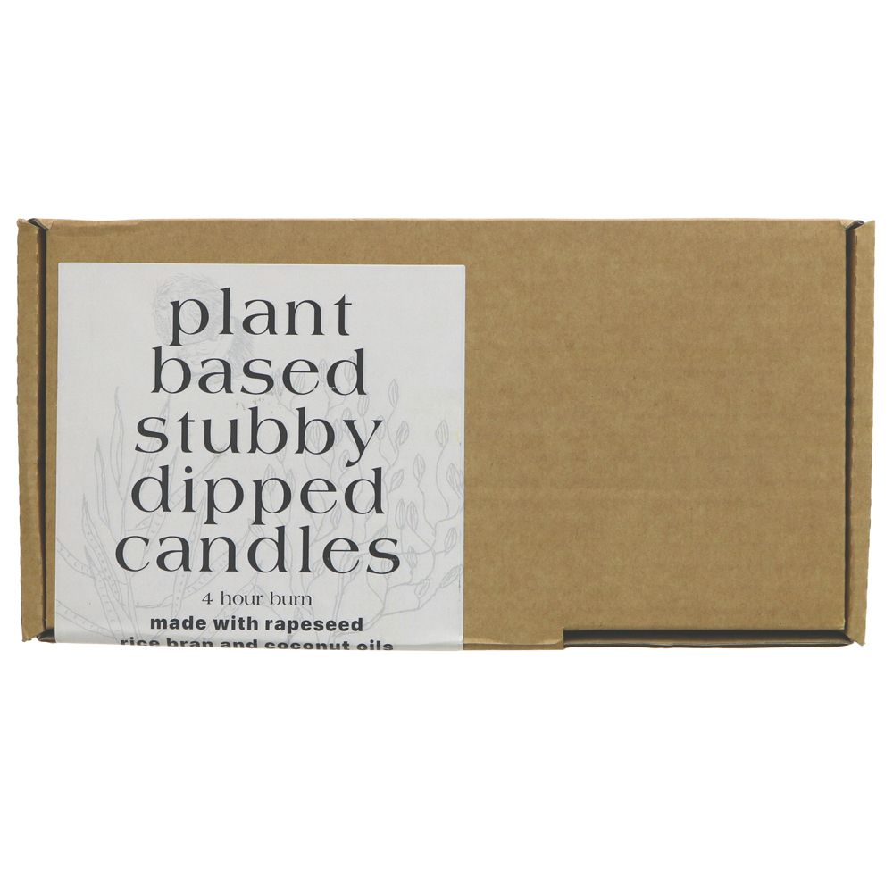 Moorlands Stubby PLANT BASED Candles (Priced per pair)