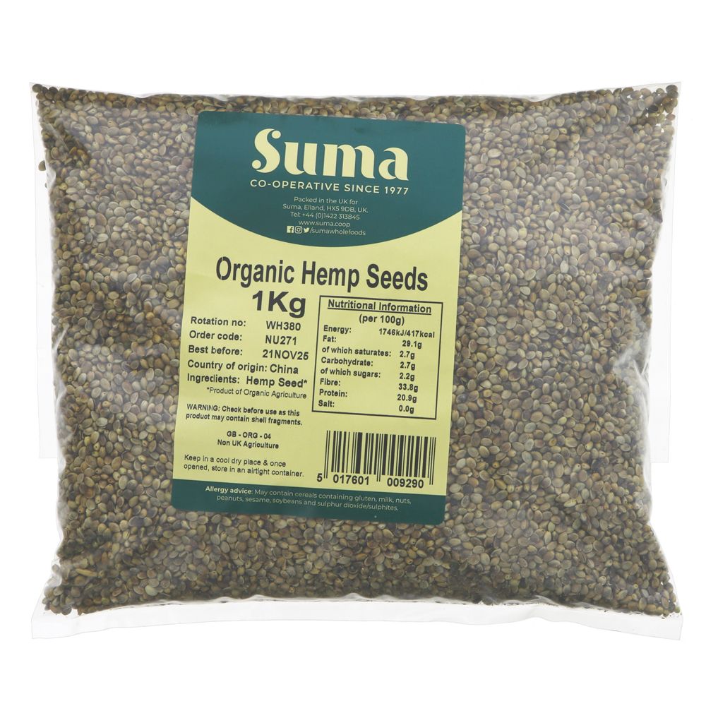 Suma Organic Hemp Seeds 1 kg