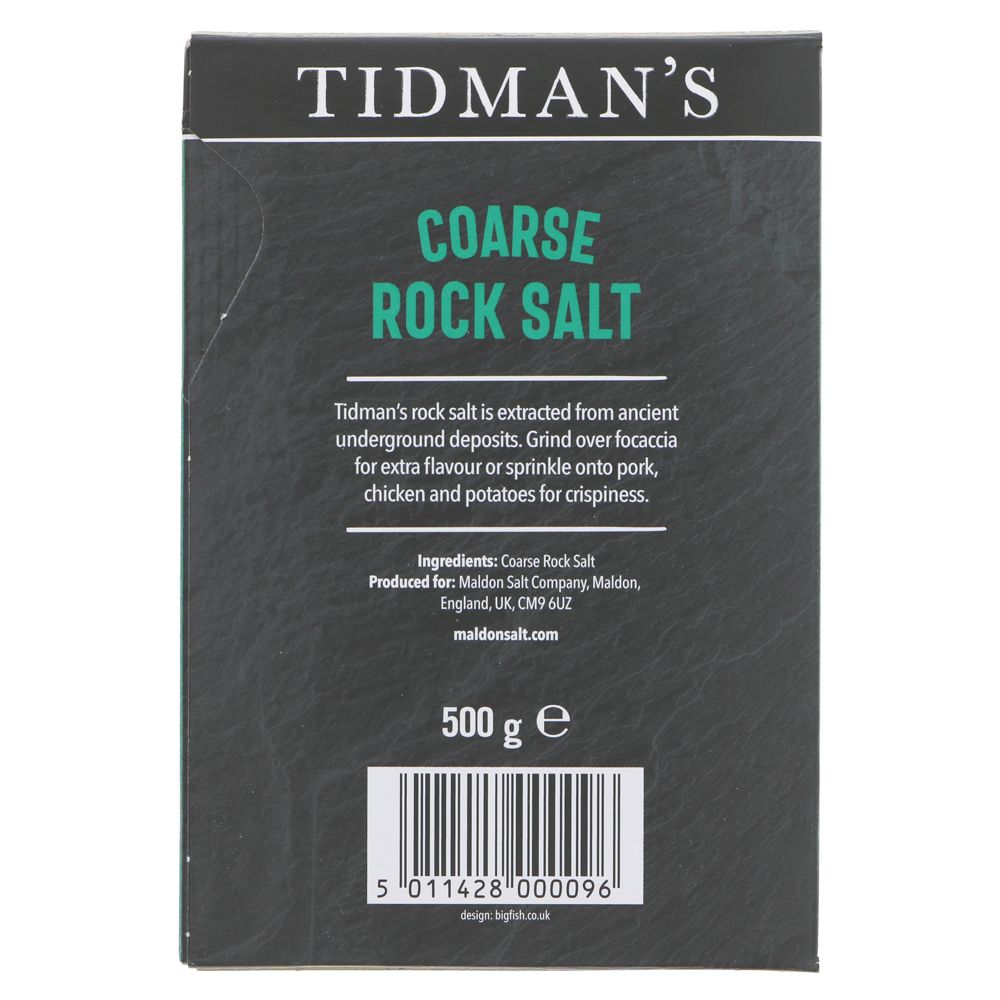 Tidman's Natural Rock Salt 500g