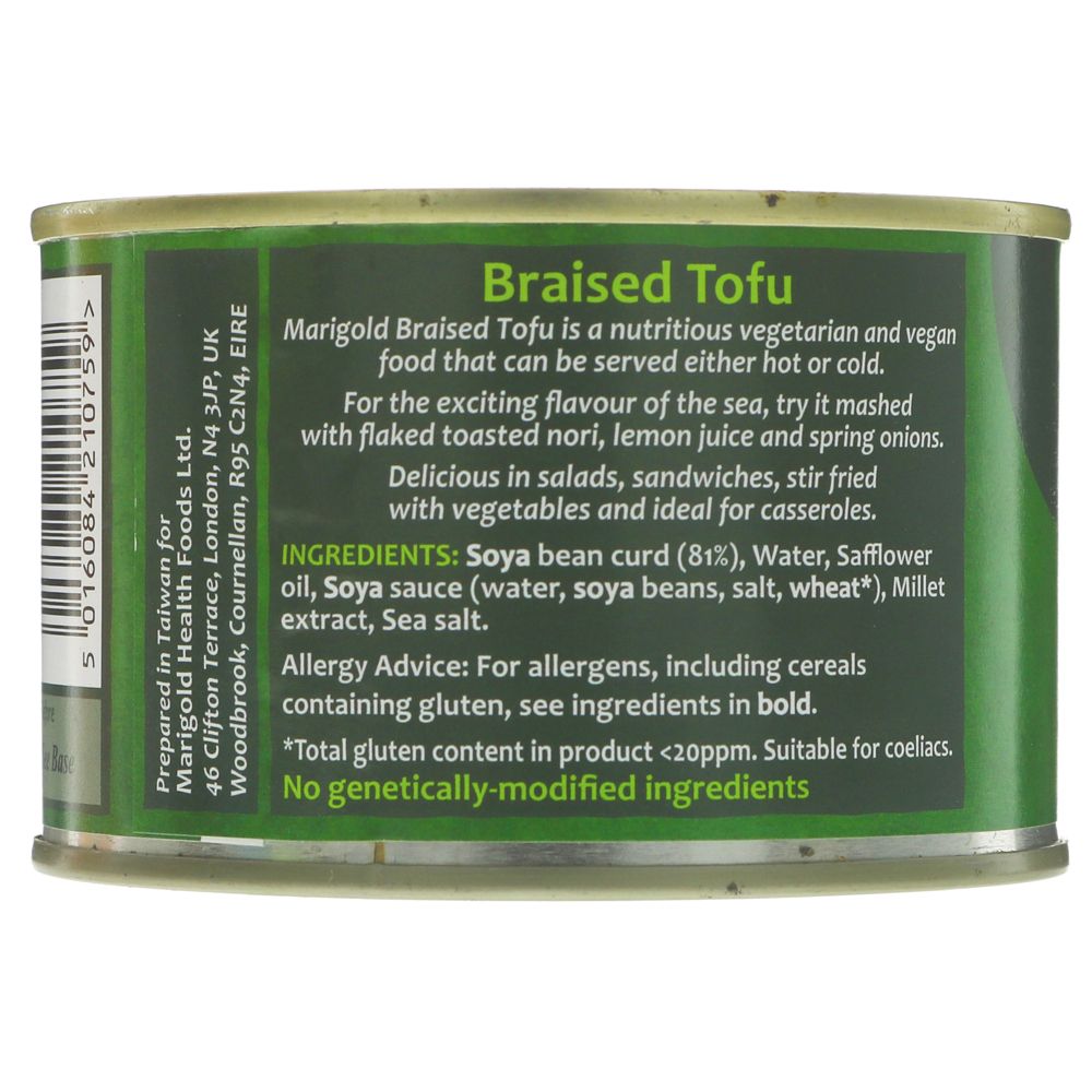 Marigold Braised Vegan Tofu (canned) 225g