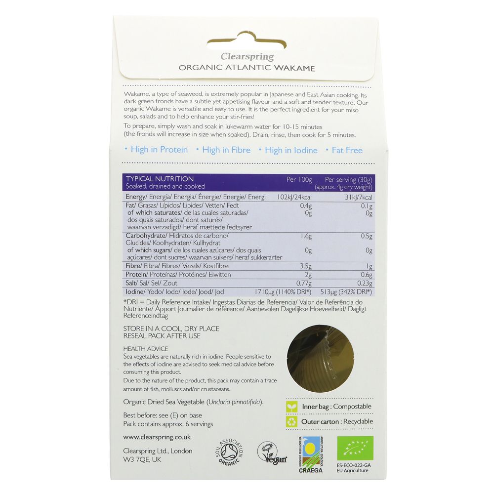 Clearspring Organic Atlantic Wakame