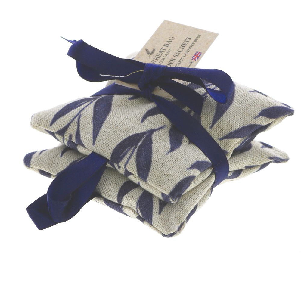 Lavender Sachet - Navy Leaf (x2)