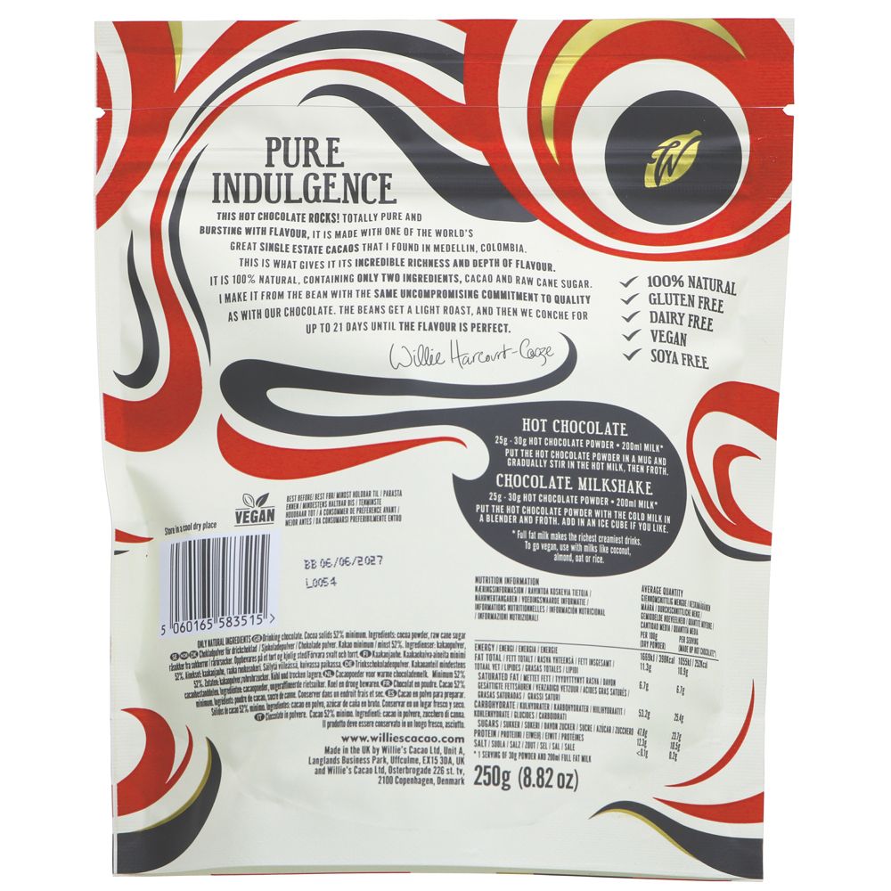 Willie's Cacao Hot Chocolate 250g
