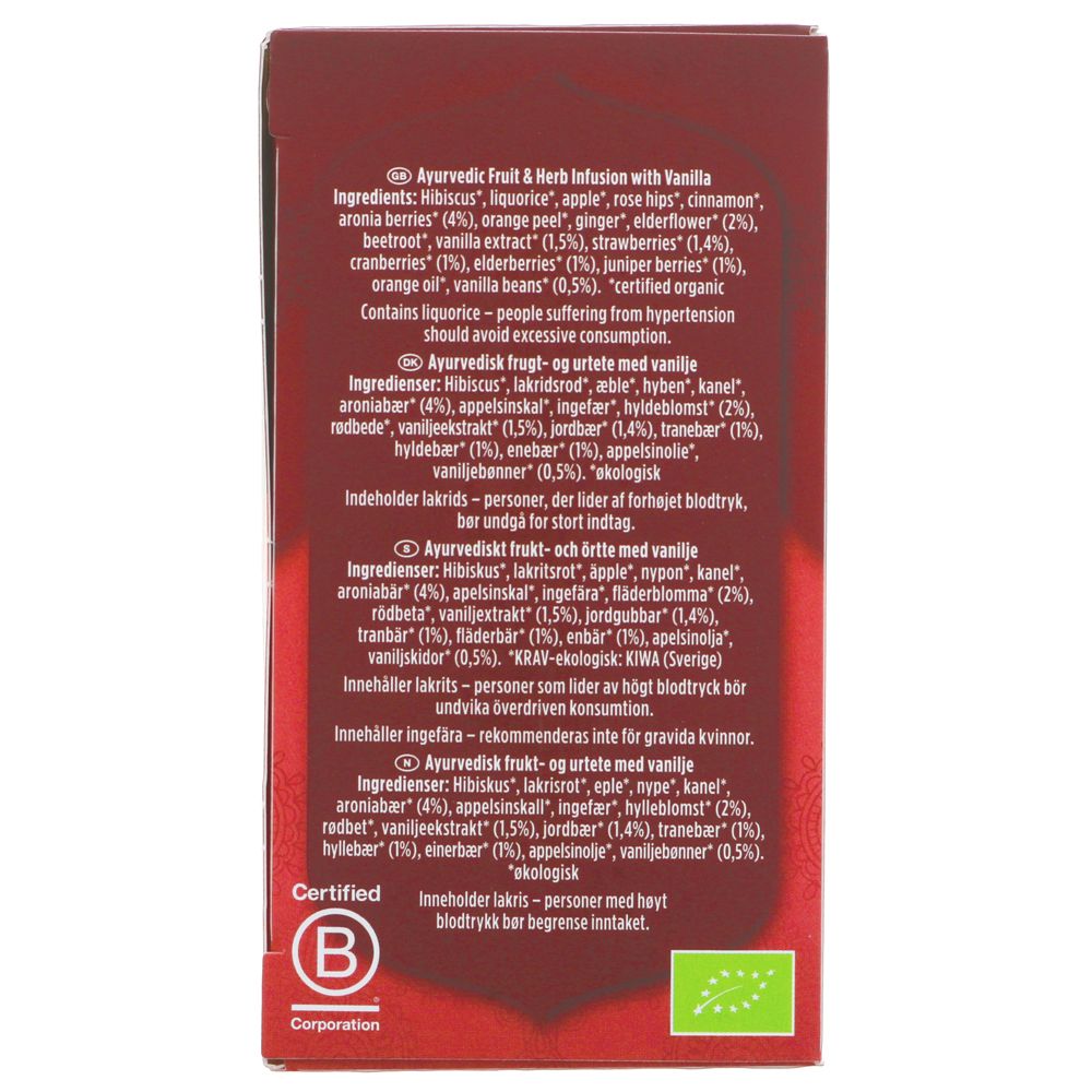 Yogi Berry Vanilla Tea (x17 bags)