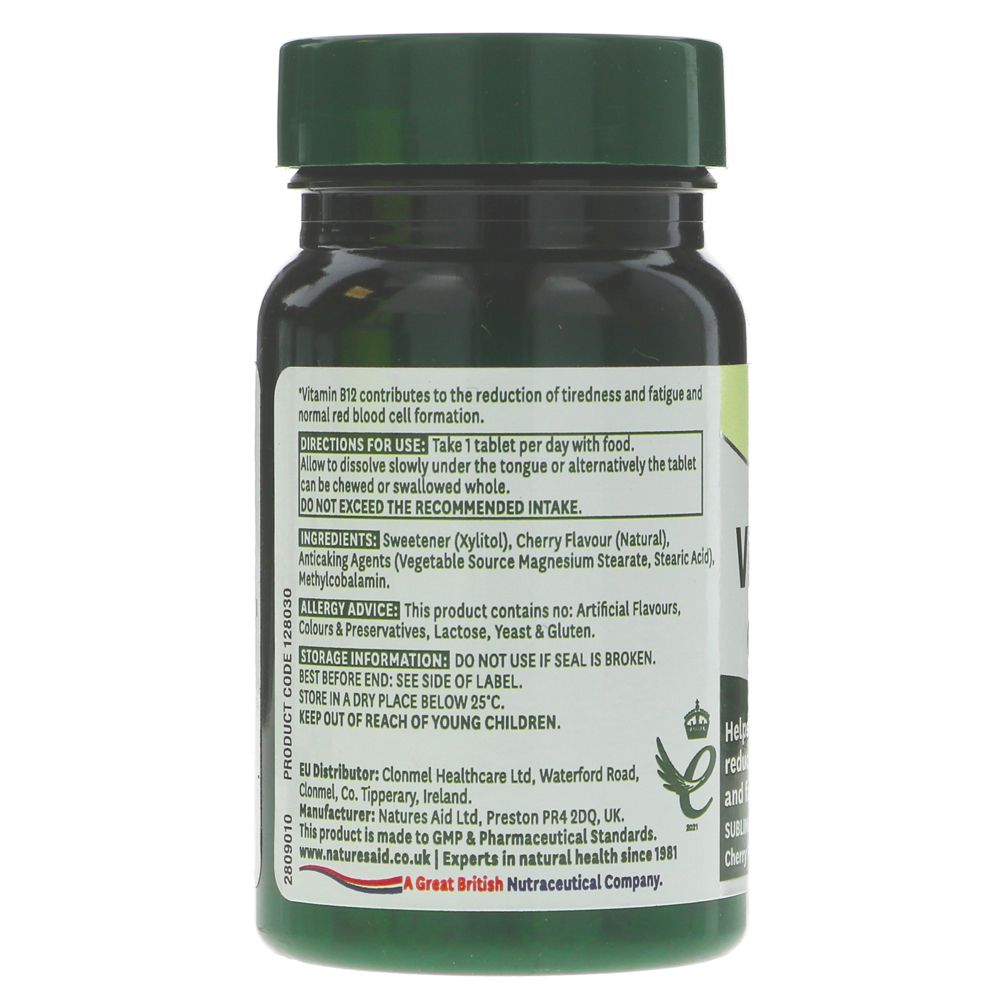 Natures Aid Vitamin B12 1000ug 90 Tablets
