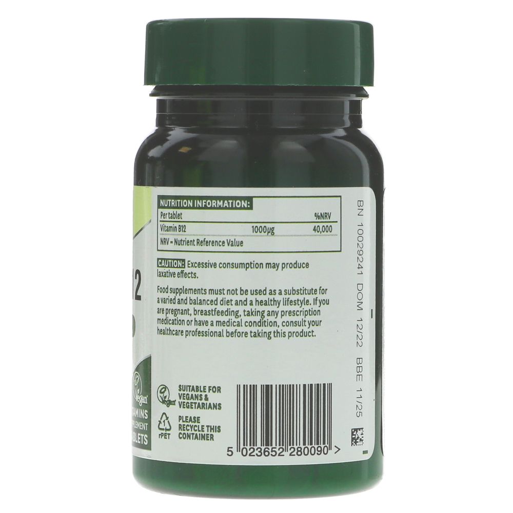 Natures Aid Vitamin B12 1000ug 90 Tablets