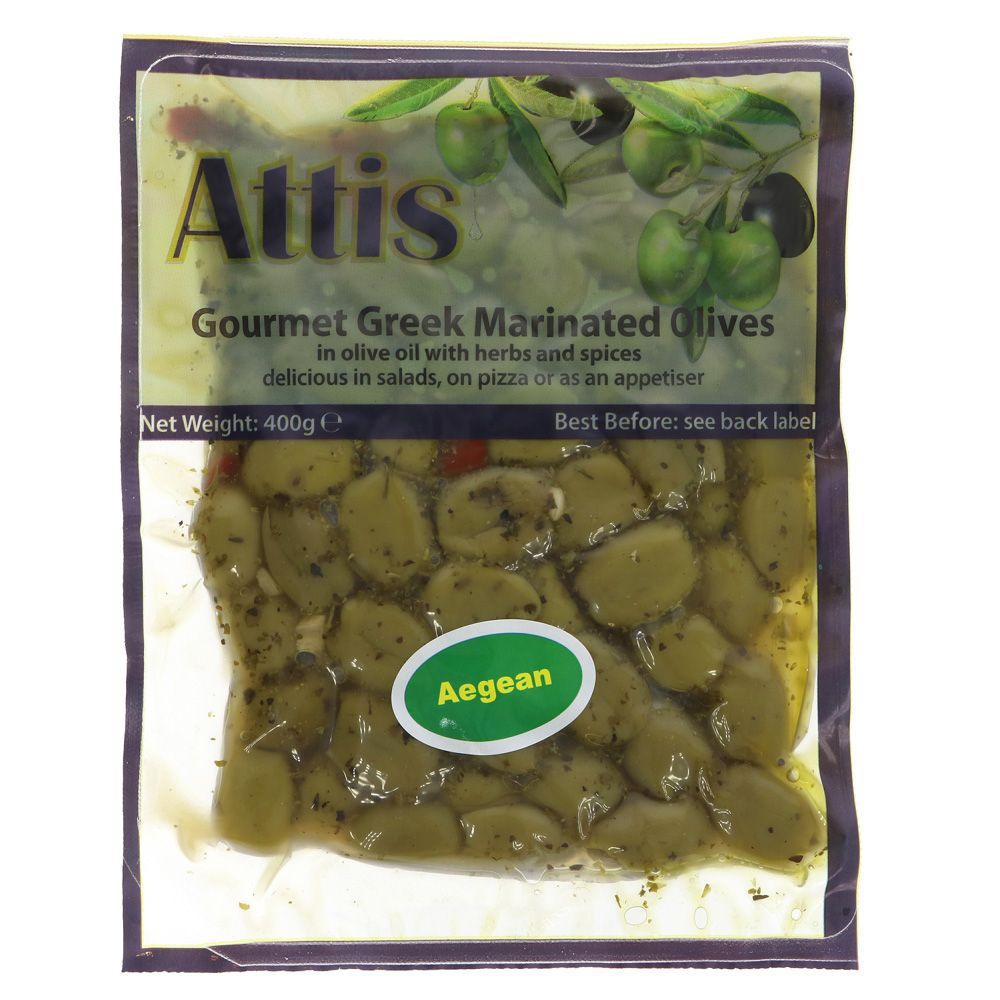 Attis Aegean Olives 400g