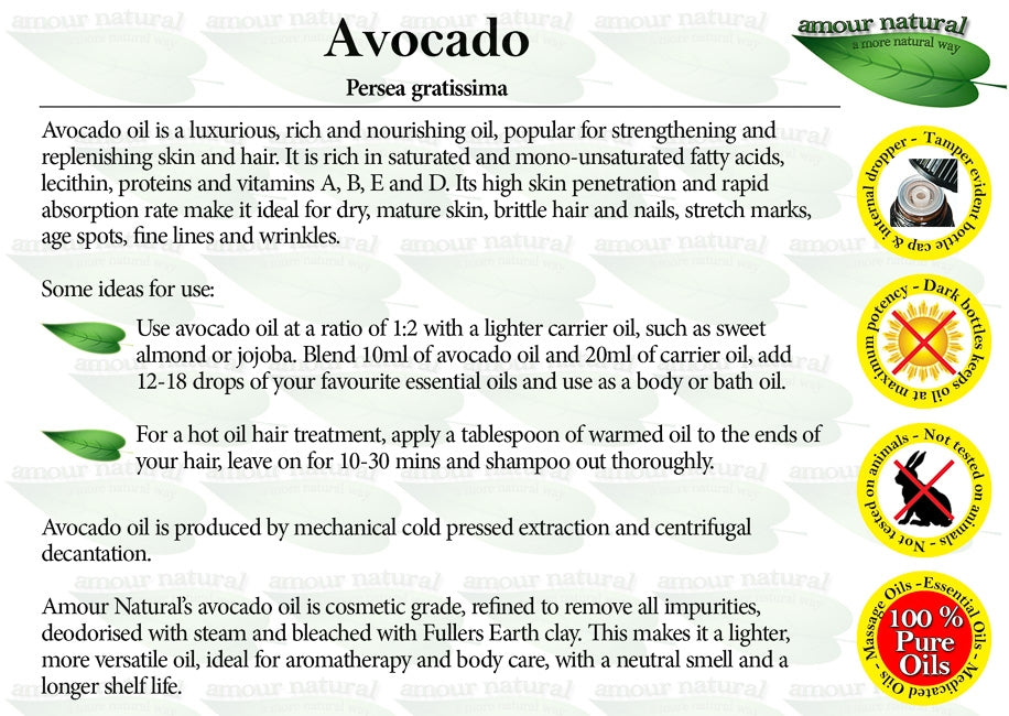 Amour Natural Avocado Oil 100ml