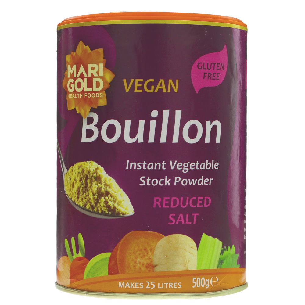 Marigold Reduced Salt Bouillon 500g (Vegan & Gluten Free)