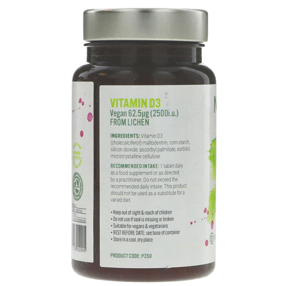 Natures Own Vegan Vitamin D3 2500iu (60 tablets)