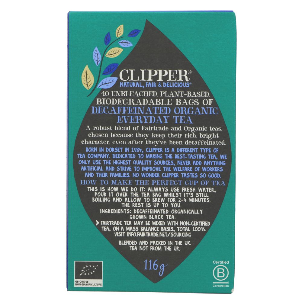 Clipper Organic Decaf Tea (40 Bags)