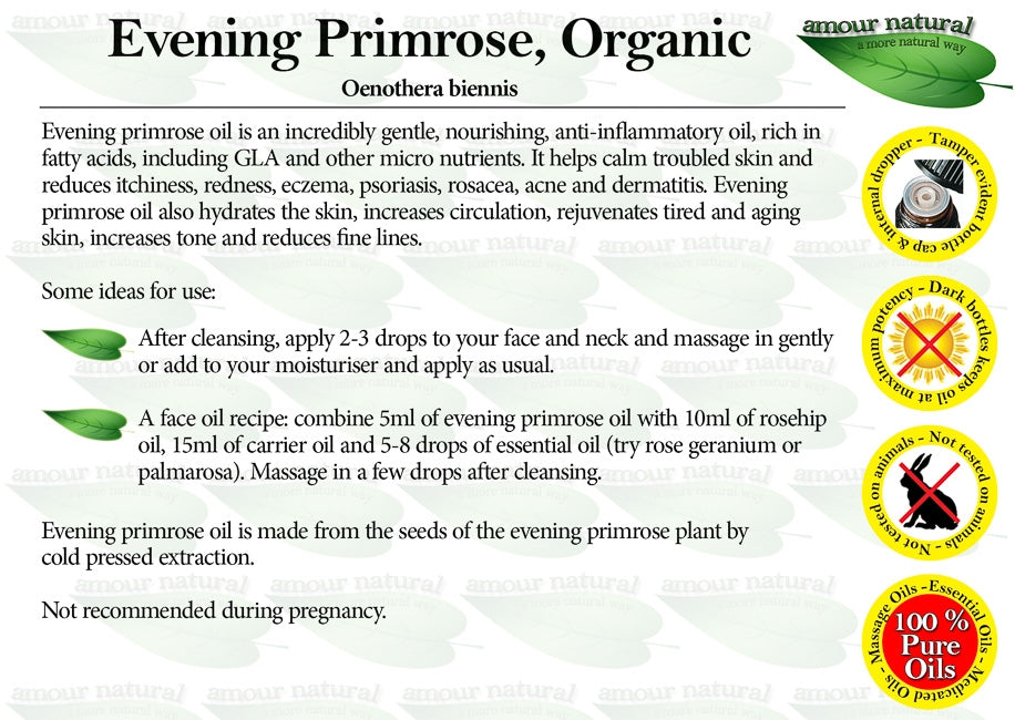 Amour Natural Organic Evening Primrose Oil 50ml