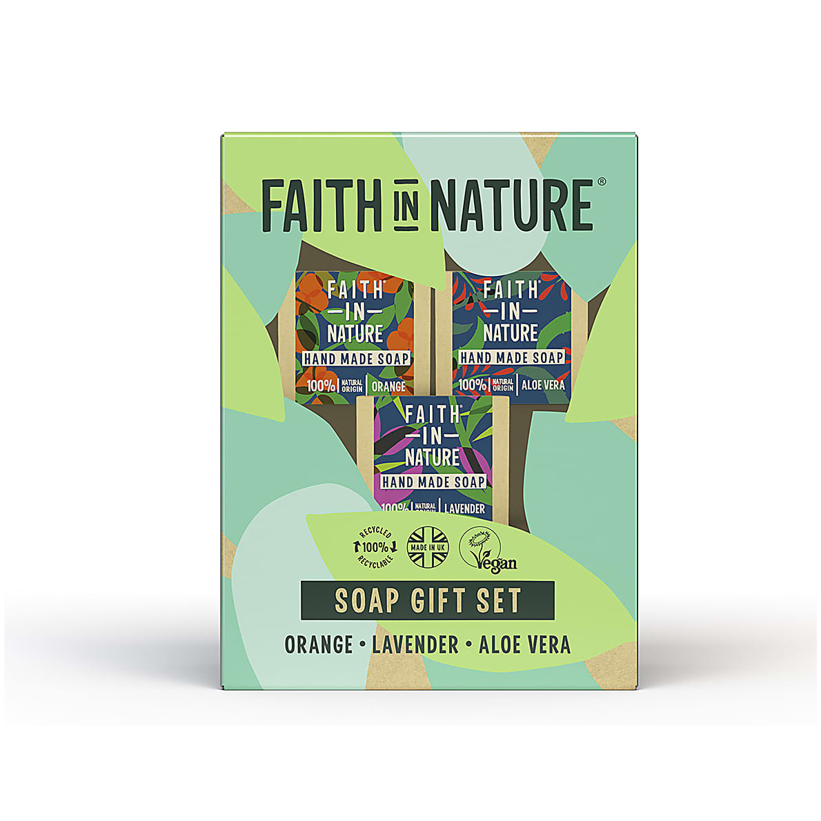 Faith in Nature Soap Gift Set (3x100g bars)
