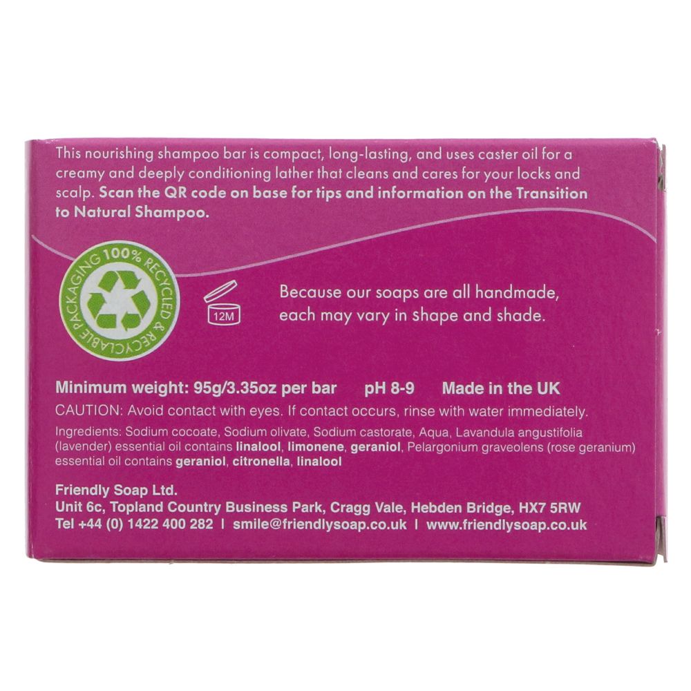 Friendly Shampoo Bar Lavender & Geranium