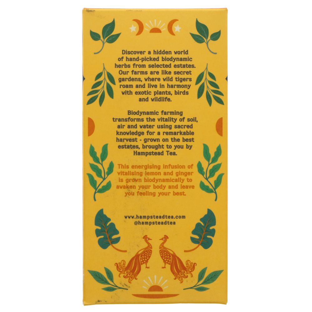 Hampstead Organic Lemon & Ginger Tea 20 sachets