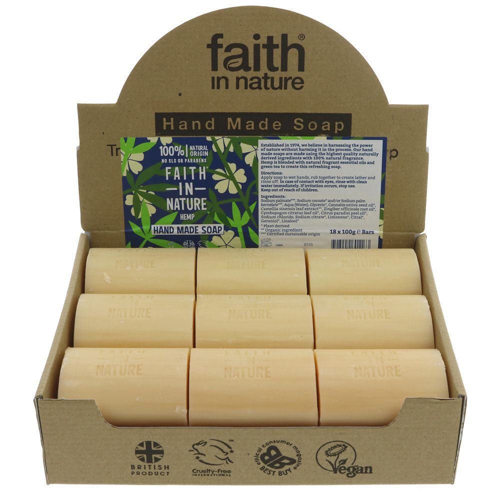 Faith Hemp Loose Soap Bar 100g