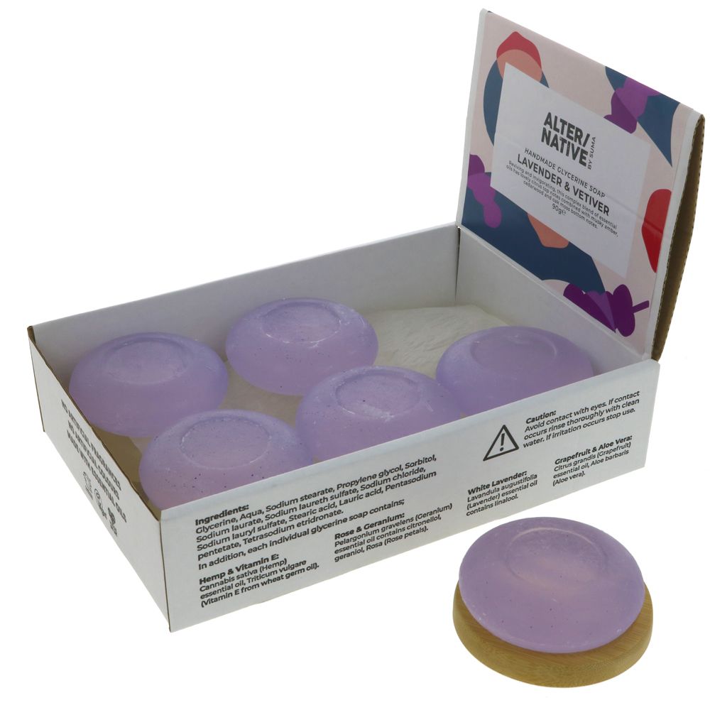 Alter/Native by Suma Glycerine Soap Lavender & Vetiver 90g