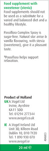 A. Vogel Passiflora Complex Spray 20ml