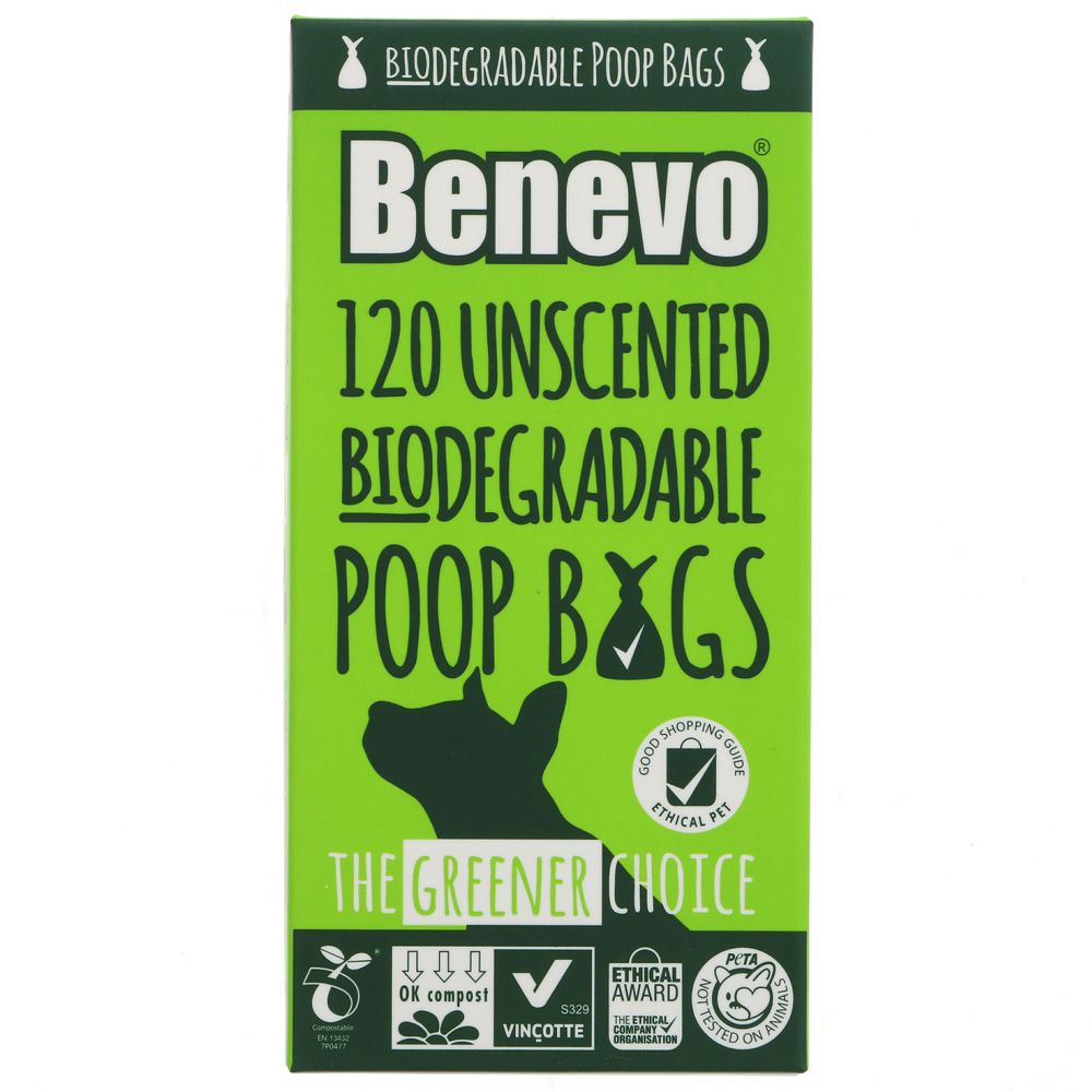 Benovo Biodegradable Poop Bags (120 Bags)
