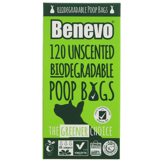 Benovo Biodegradable Poop Bags  (120 Bags)