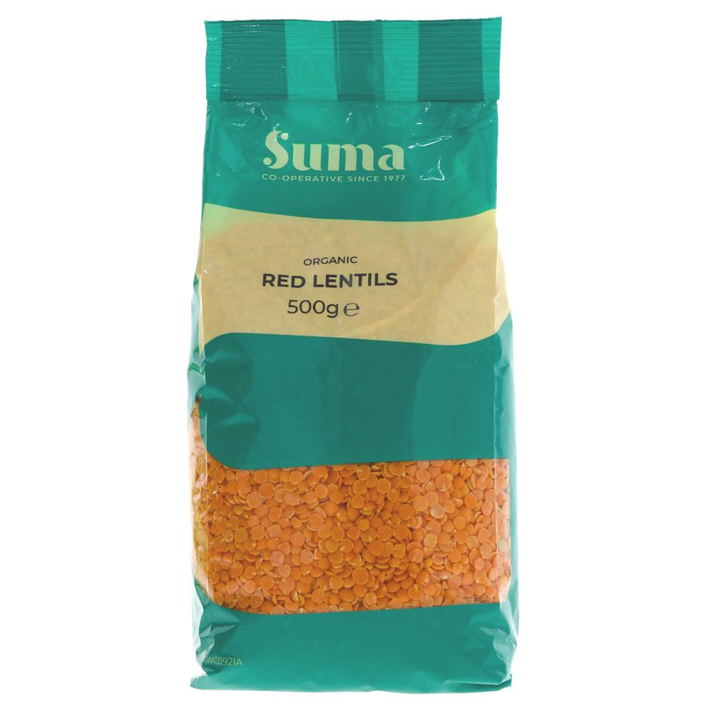 Suma Organic Red Lentils 500g