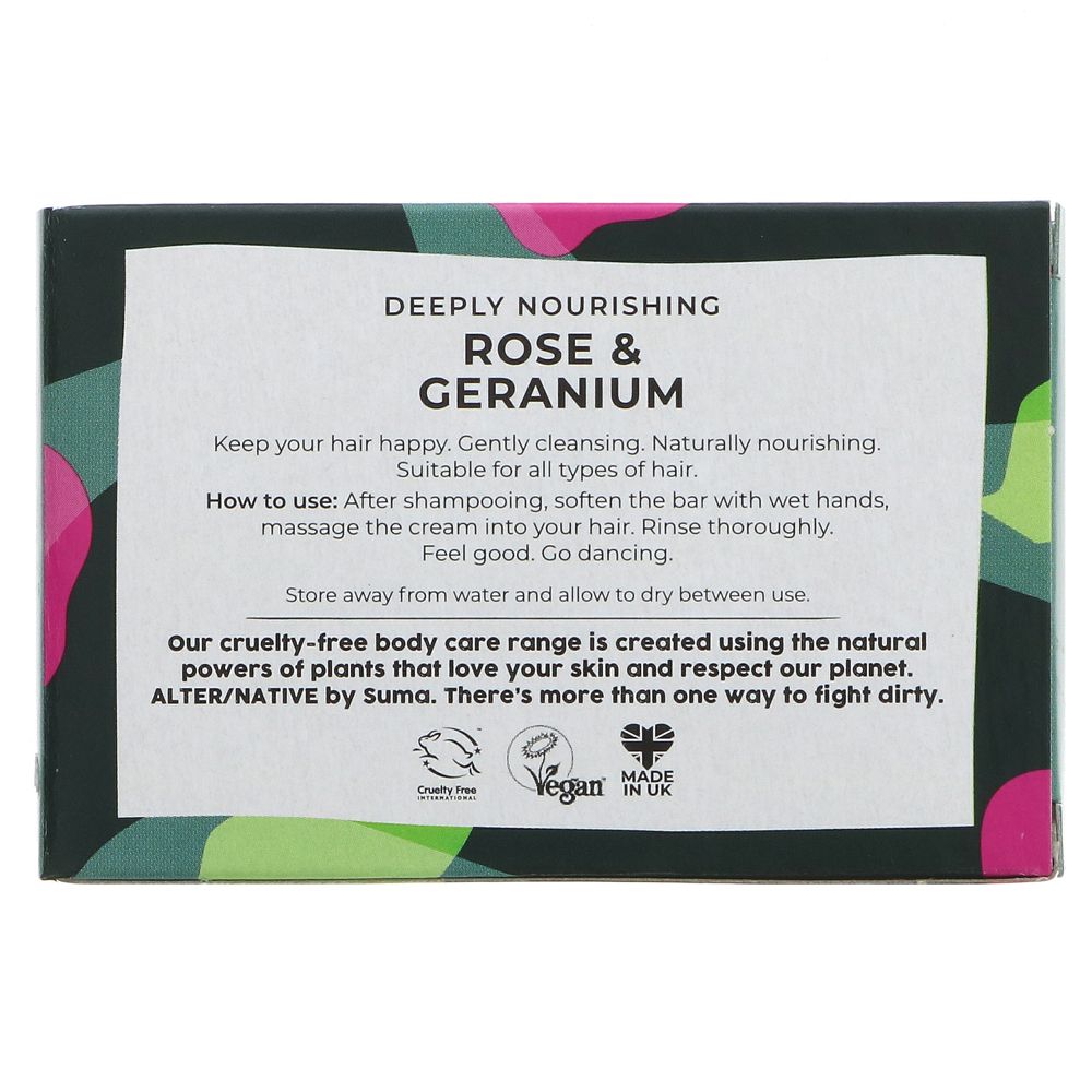 Alter/Native Rose & Geranium Conditioner Bar 90g
