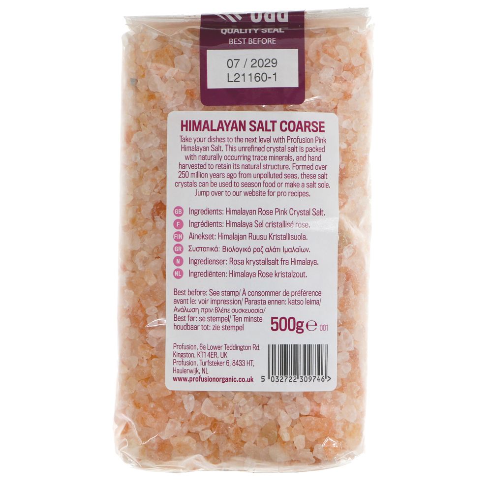 Pro Fusion Himalayan Salt Coarse 500g