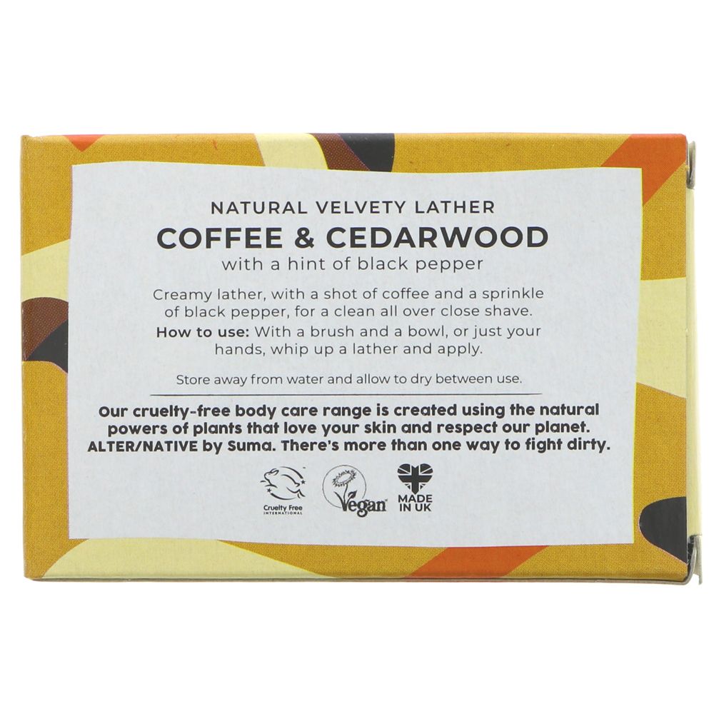Alter/Native Coffee & Cedarwood  Shaving Bar 95g