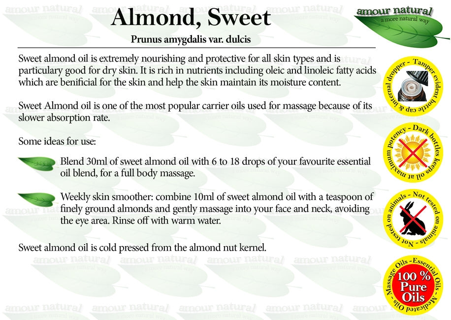 Amour Natural Sweet Almond Oil 50ml