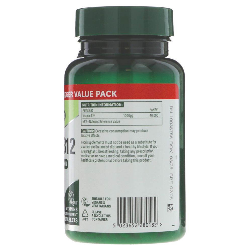 Natures Aid Vitamin B12 1000ug (180 tabs)