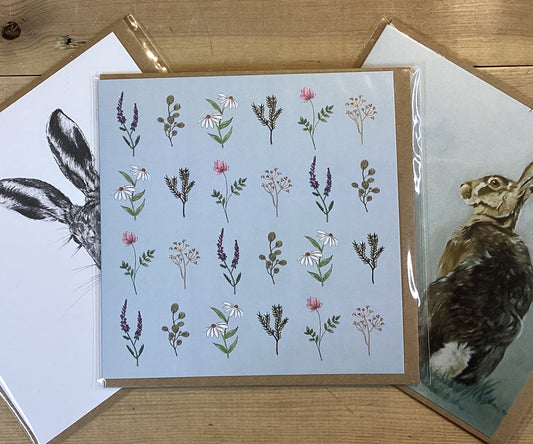 Re-wrapped Card - Wild Flowers