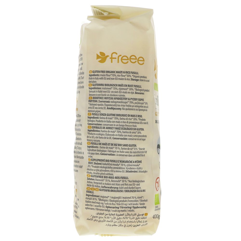 Freee Organic Fusilli No 89