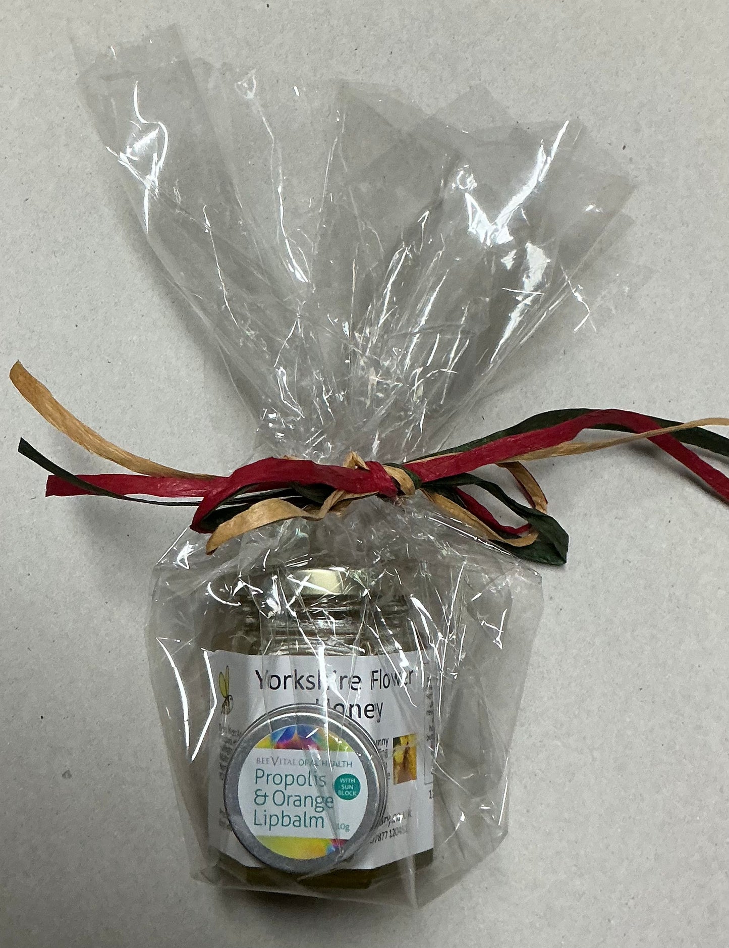 Small Yorkshire Flower gift set with propolis lip balm
