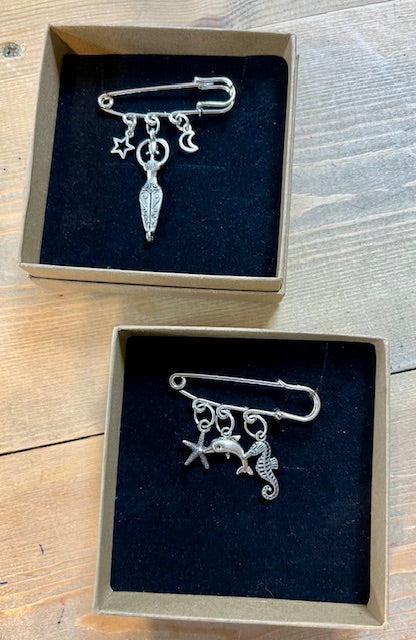 Kilt Pin Brooch  - Silver Plated - by Maria Silmon The Conscious Jeweller