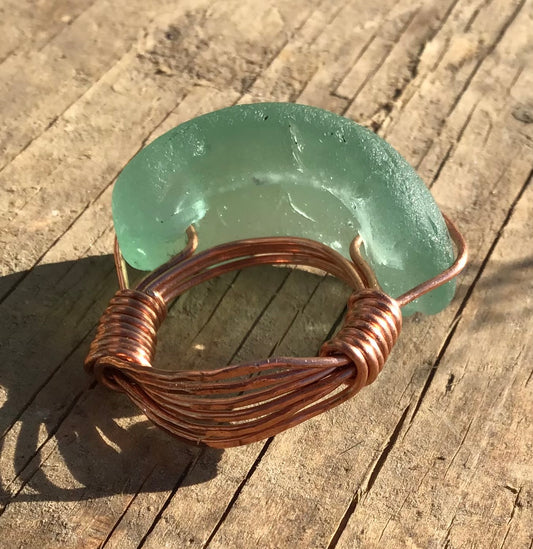 Copper Ring Band C  by Maria Silmon The Conscious Jeweller