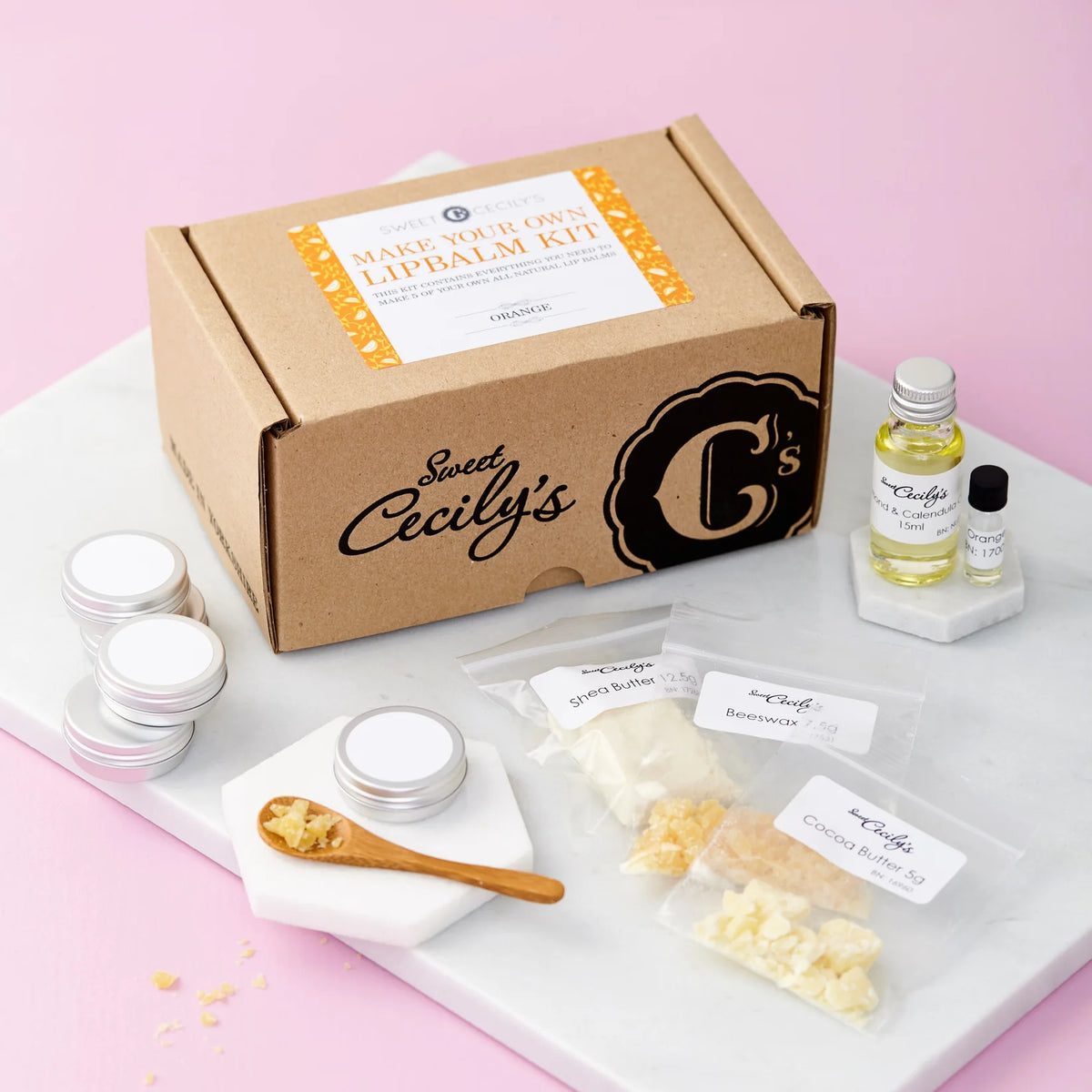Make Your Own Lip Balm Kit - Orange - Sweet Cecily's
