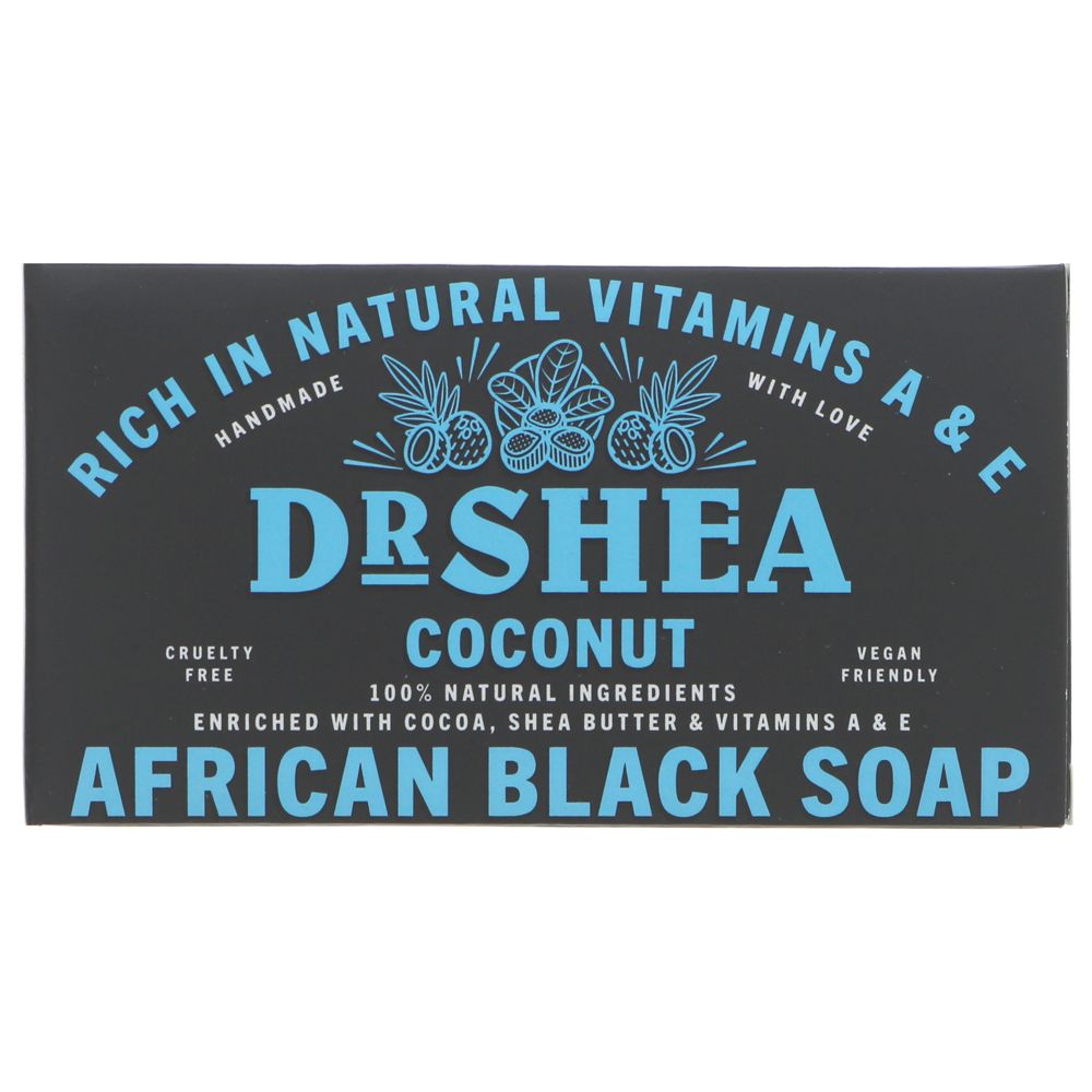 Dr Shea African Black Soap - Coconut - 100g