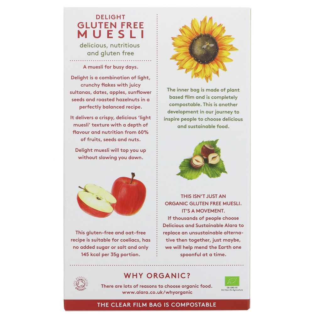 Alara Organic Gluten Free Muesli (Delight) 250g