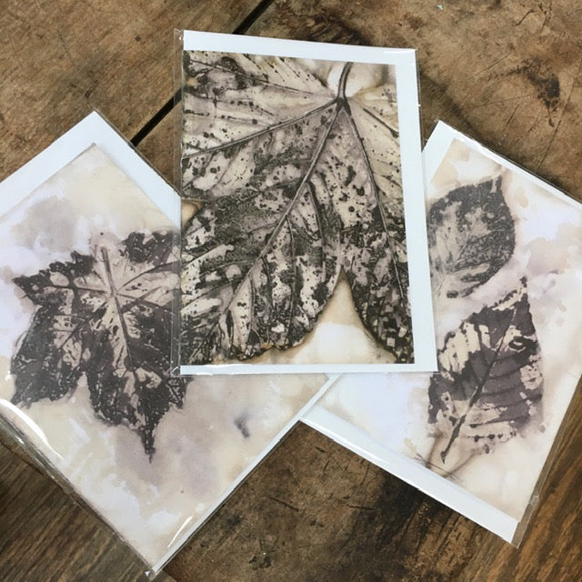 Leaf Print Cards by Aletche