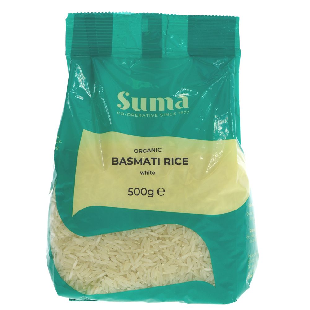 Suma Organic White Basmati Rice 500g
