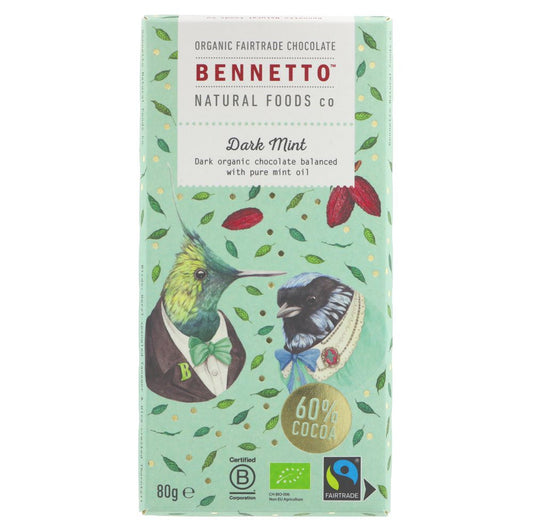Bennetto Dark Mint Bar 80g
