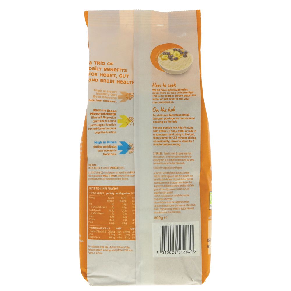 Mornflake Original Oatbran 800g